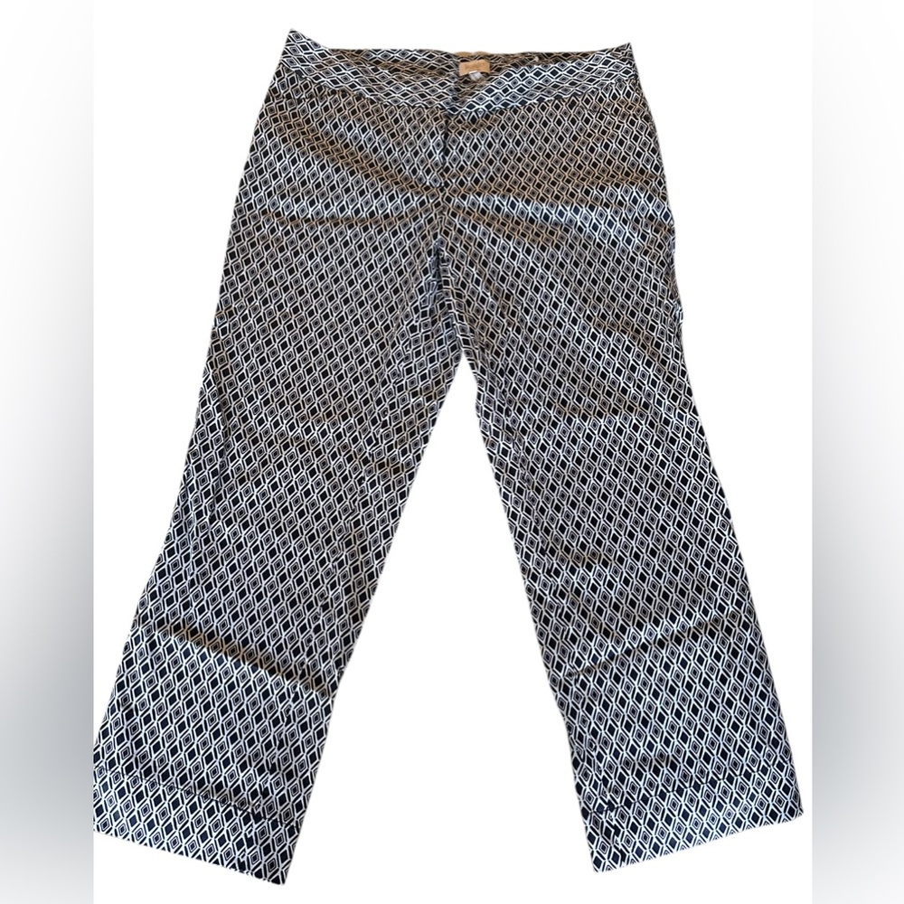 Laundry By Shelli Segal Women’s Black and White Diamond Pants